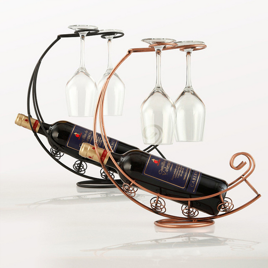 European wine rack and wine rack